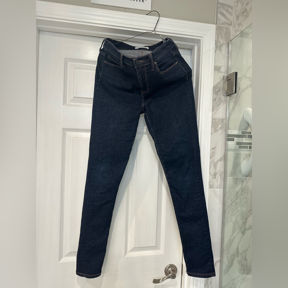 Banana Republic Women's Dark Blue Skinny Jeans size 27
